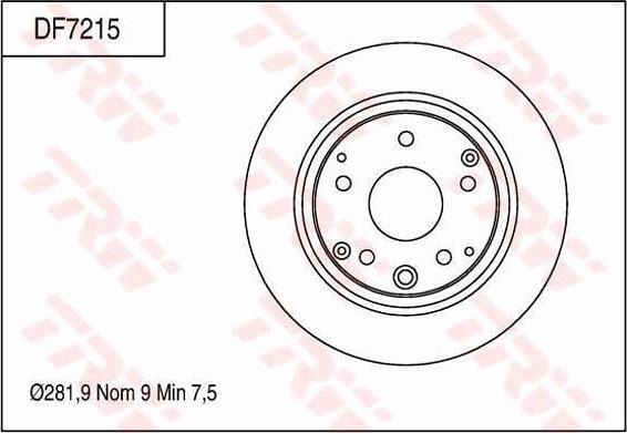 TRW DF7215 - Jarrulevy inparts.fi