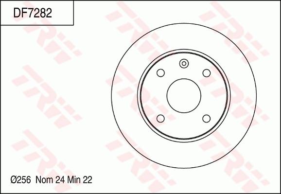 TRW DF7282 - Jarrulevy inparts.fi