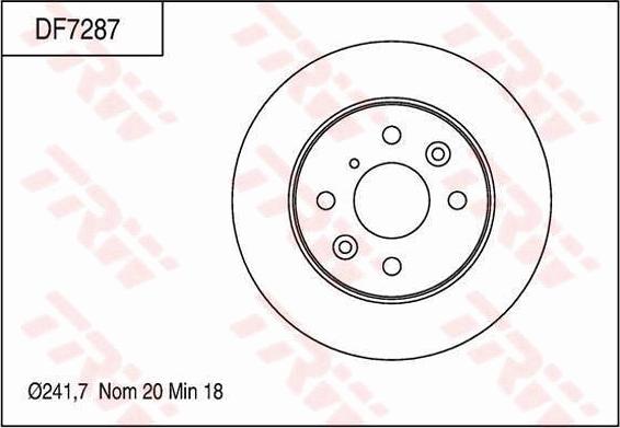 TRW DF7287 - Jarrulevy inparts.fi