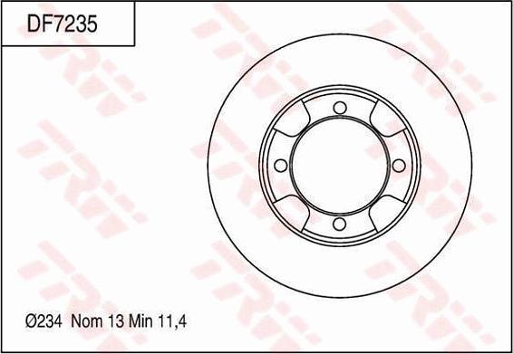 TRW DF7235 - Jarrulevy inparts.fi