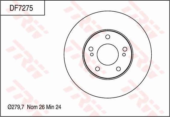 TRW DF7275 - Jarrulevy inparts.fi