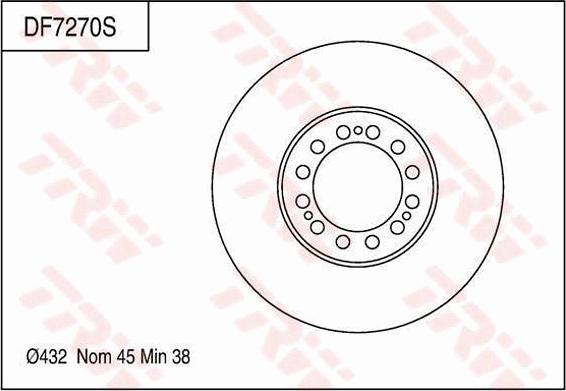 TRW DF7270S - Jarrulevy inparts.fi