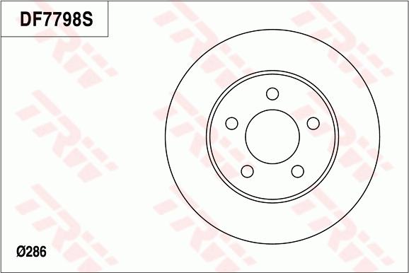 TRW DF7798S - Jarrulevy inparts.fi