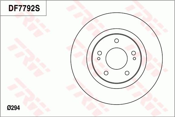 TRW DF7792 - Jarrulevy inparts.fi