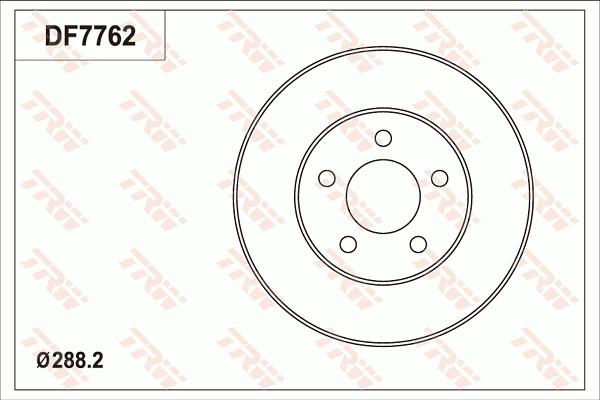 TRW DF7762 - Jarrulevy inparts.fi