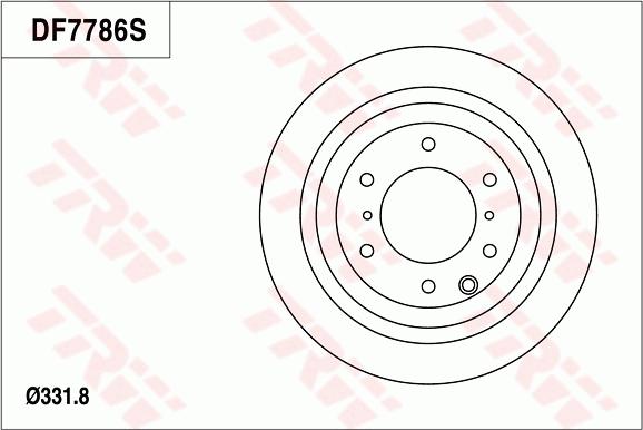 TRW DF7786 - Jarrulevy inparts.fi