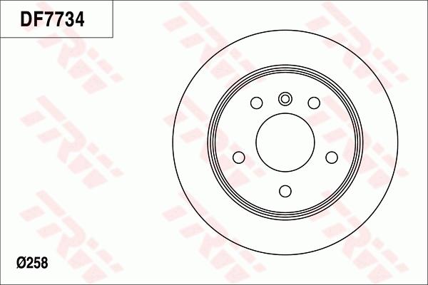 TRW DF7734 - Jarrulevy inparts.fi