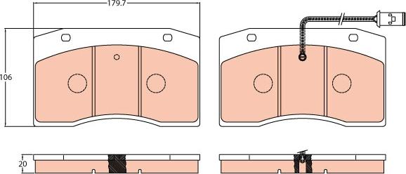 TRW GDB5060 - Jarrupala, levyjarru inparts.fi