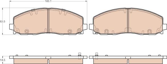 Chrysler 068317914AA - Jarrupala, levyjarru inparts.fi