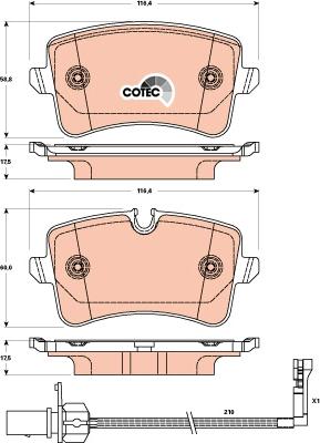 VW 4G0 698 451 L - Jarrupala, levyjarru inparts.fi