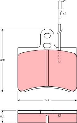 TRW GDB145 - Jarrupala, levyjarru inparts.fi