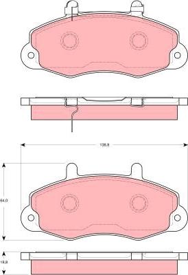 TRW GDB1572 - Jarrupala, levyjarru inparts.fi