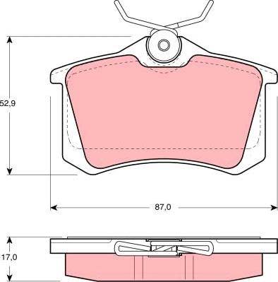 TRW GDB1372 - Jarrupala, levyjarru inparts.fi