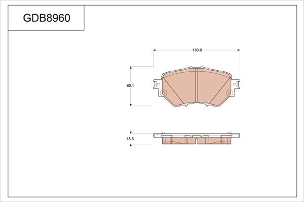 TRW GDB8960 - Jarrupala, levyjarru inparts.fi