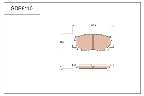 TRW GDB8110 - Jarrupala, levyjarru inparts.fi