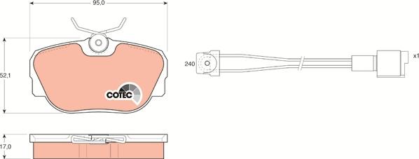 TRW GDB820 - Jarrupala, levyjarru inparts.fi