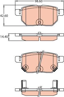 TRW GDB3454 - Jarrupala, levyjarru inparts.fi