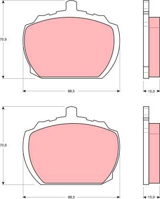 TRW GDB340 - Jarrupala, levyjarru inparts.fi