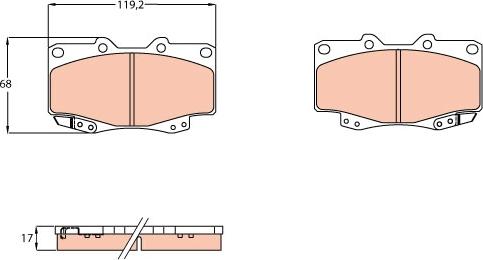 TRW GDB3428 - Jarrupala, levyjarru inparts.fi