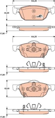 TRW GDB3476 - Jarrupala, levyjarru inparts.fi