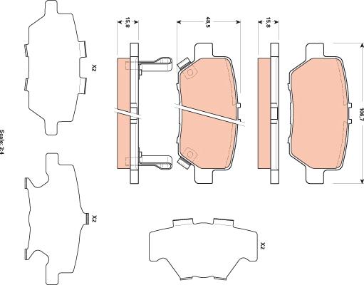 TRW GDB3512 - Jarrupala, levyjarru inparts.fi