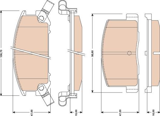 BOSCH 0 986 AB2 117 - Jarrupala, levyjarru inparts.fi