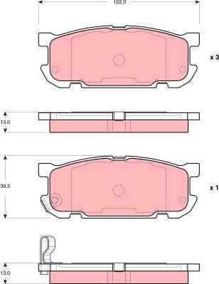 TRW GDB3303 - Jarrupala, levyjarru inparts.fi