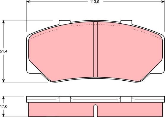 TRW GDB329 - Jarrupala, levyjarru inparts.fi