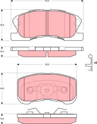 TRW GDB3266 - Jarrupala, levyjarru inparts.fi