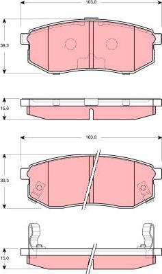 TRW GDB3260 - Jarrupala, levyjarru inparts.fi