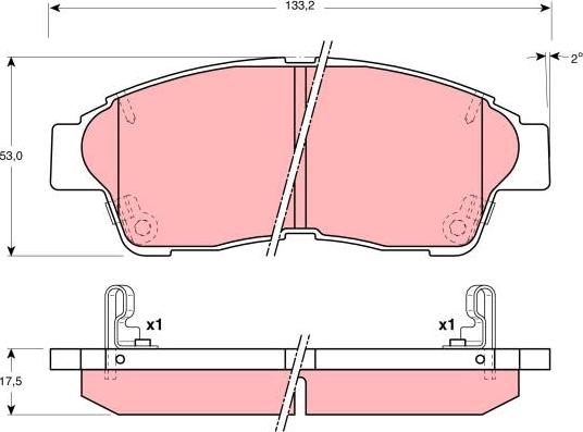 TRW GDB3207 - Jarrupala, levyjarru inparts.fi