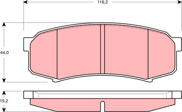 TRW GDB3280 - Jarrupala, levyjarru inparts.fi