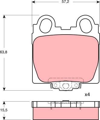 TRW GDB3233AT - Jarrupala, levyjarru inparts.fi