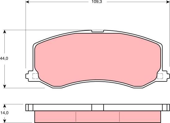 TRW GDB3237 - Jarrupala, levyjarru inparts.fi