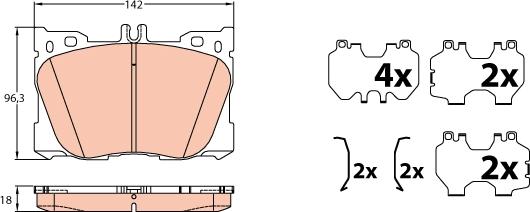 TRW GDB2150 - Jarrupala, levyjarru inparts.fi