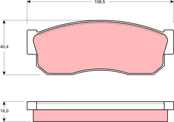 TRW GDB288 - Jarrupala, levyjarru inparts.fi