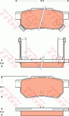 TRW GDB7525 - Jarrupala, levyjarru inparts.fi