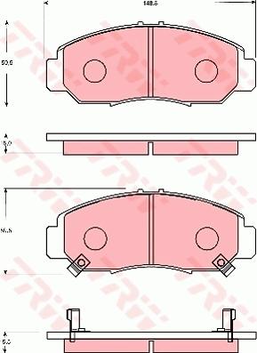 TRW GDB7634 - Jarrupala, levyjarru inparts.fi