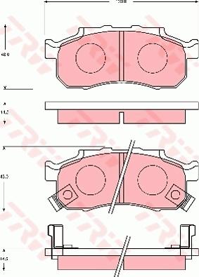 TRW GDB7090 - Jarrupala, levyjarru inparts.fi