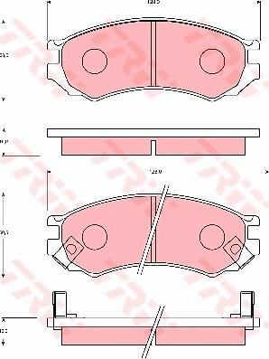 TRW GDB7030 - Jarrupala, levyjarru inparts.fi