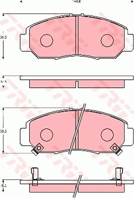 TRW GDB7182 - Jarrupala, levyjarru inparts.fi