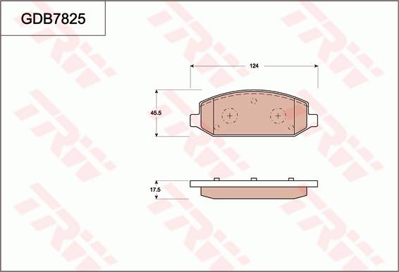 TRW GDB7825 - Jarrupala, levyjarru inparts.fi