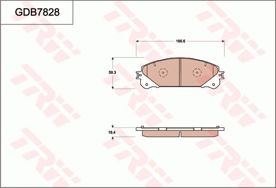 TRW GDB7828 - Jarrupala, levyjarru inparts.fi