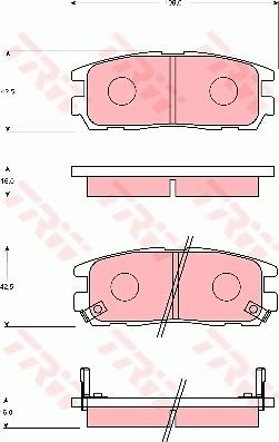 TRW GDB7205 - Jarrupala, levyjarru inparts.fi