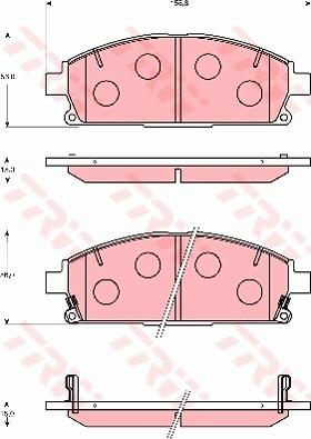 TRW GDB7235AT - Jarrupala, levyjarru inparts.fi