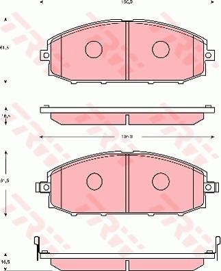 TRW GDB7237 - Jarrupala, levyjarru inparts.fi