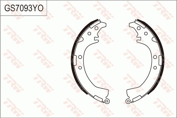 TRW GS7093 - Jarrukenkäsarja, seisontajarru inparts.fi