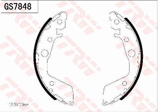 TRW GS7848 - Jarrukenkäsarja inparts.fi