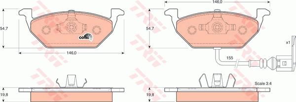 TRW GTD1178 - Jarrupalasarja, levyjarru inparts.fi