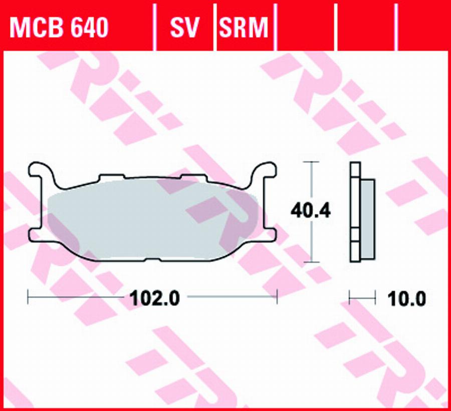 TRW MCB640SV - Jarrupala, levyjarru inparts.fi